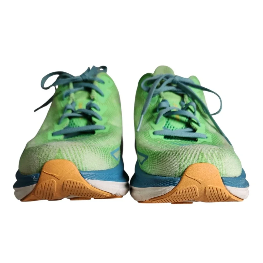 HOKA One One Clifton  9 Men's Size 11 D Zest Lime Green Glow Running Shoe